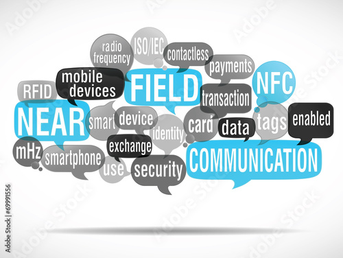nuage de mots bulles : NFC
