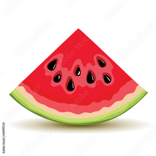 Fresh slice of watermelon