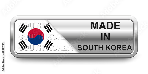 Made in South Korea Button