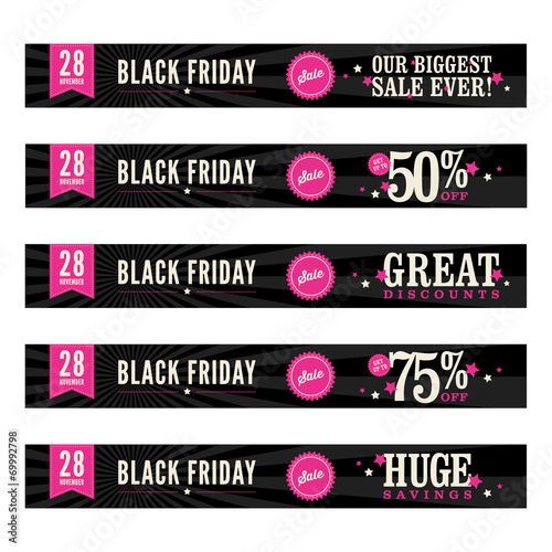 Black Friday Sale Web Banners