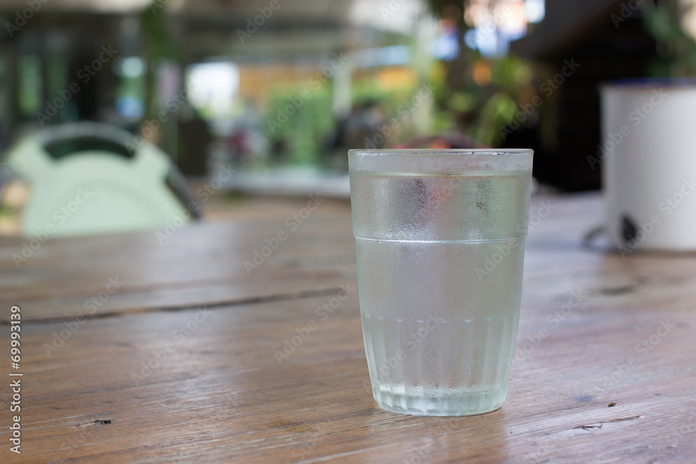 Glass of water with ice Glass of water with ice