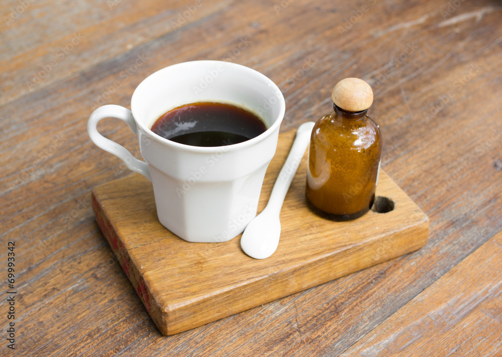 Obraz premium Americano black coffee.