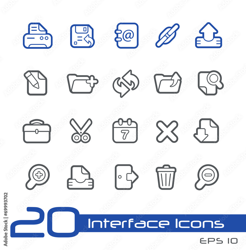 Fototapeta premium Web Icons -- Line Series