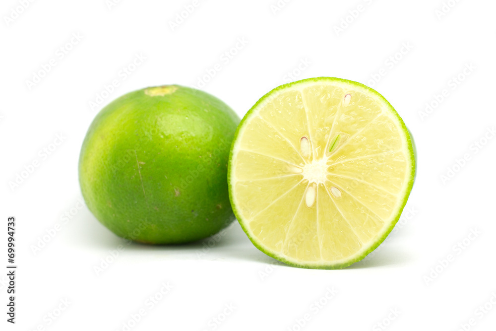 Lime isolated on white background Lime isolated on white background