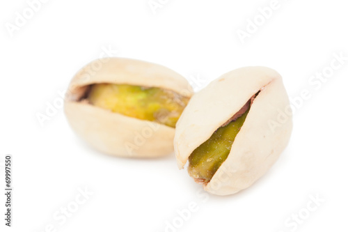 Dried pistachios isolated