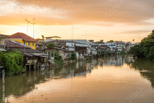 Sunset at Chanthaburi river Thailand © Pworadilok