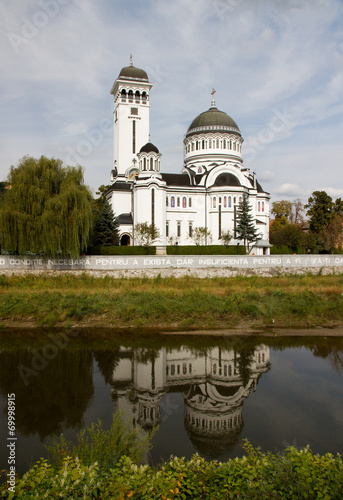 Orthodox cathedral in Sighisoara , Romania photo