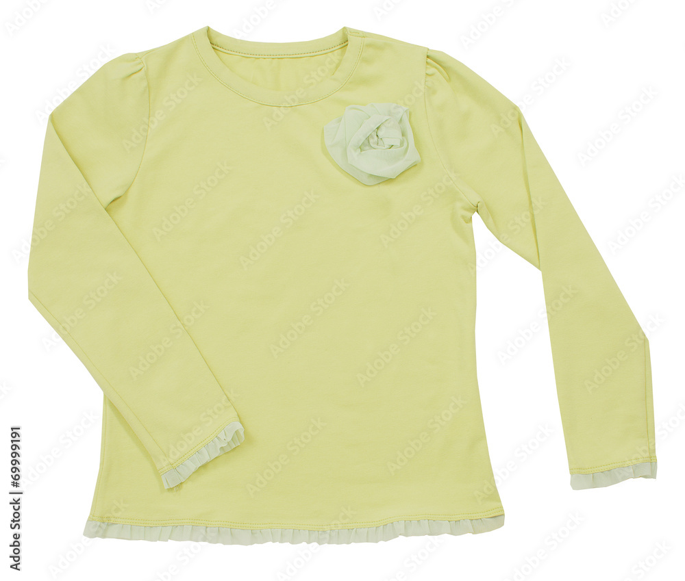 Child female blouse isolated on white background Child female blouse isolated on white background