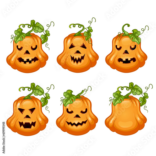 Set pumpkins for Halloween.