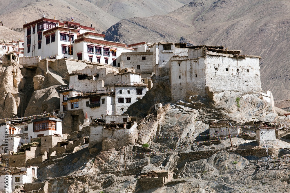 Lamayuru gompa - buddhist monastery in Indus valley