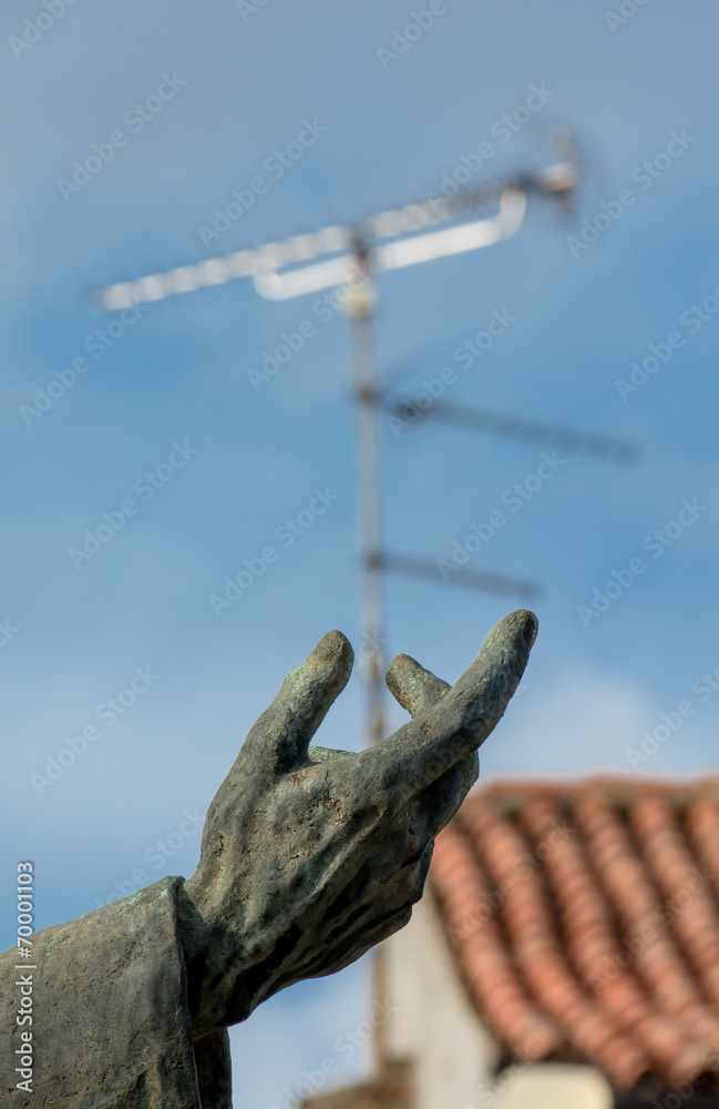 Antenne in der Hand Antenne in der Hand