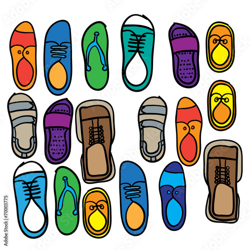 shoes. vector illustration