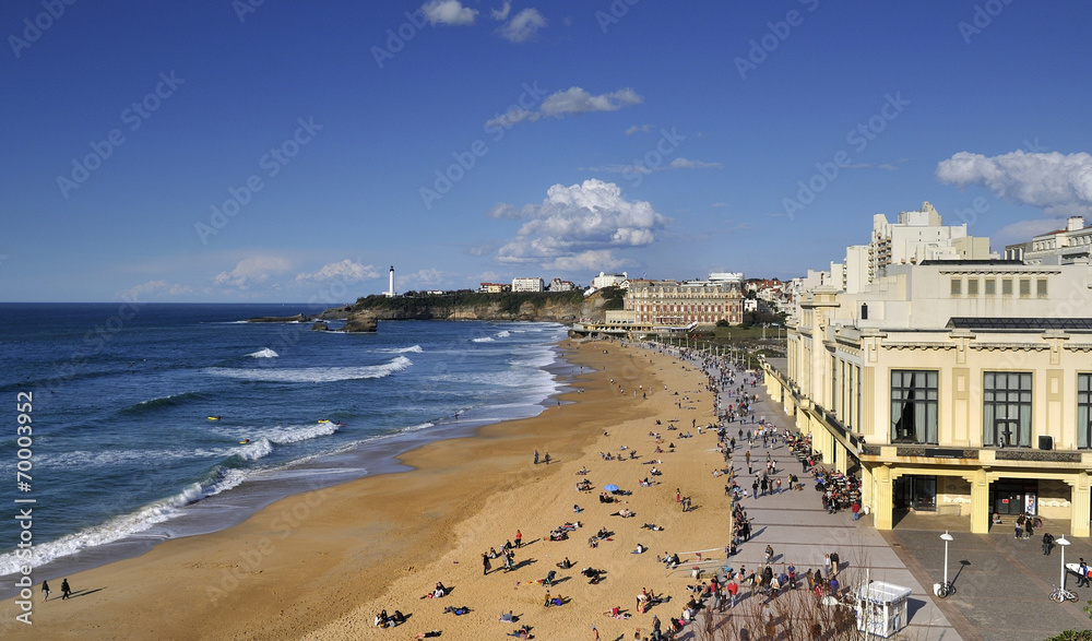 Biarritz - obrazy, fototapety, plakaty 