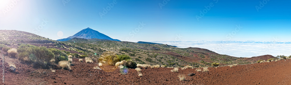 panorama of el teide national park