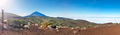 panorama of el teide national park