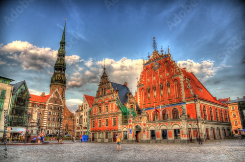 Riga Town Hall (Albert) Square - Latvia