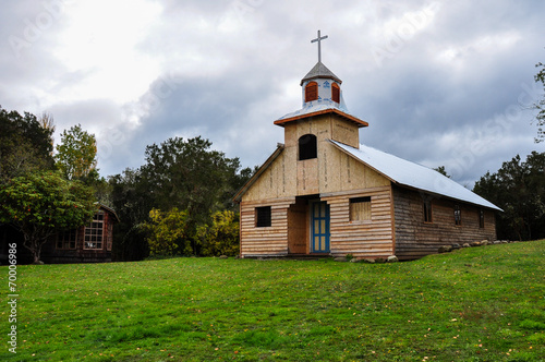 Gorgeous Colored and Wooden Churches, Chiloé Island, Chile