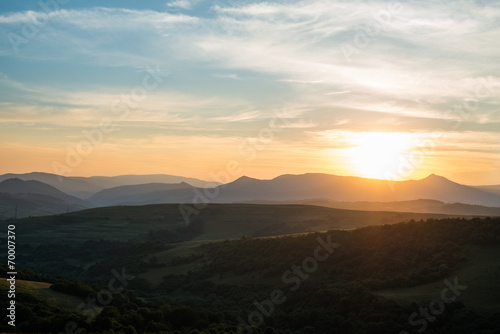 Evening landscape in the Ukrainian Carpathians © rootstocks