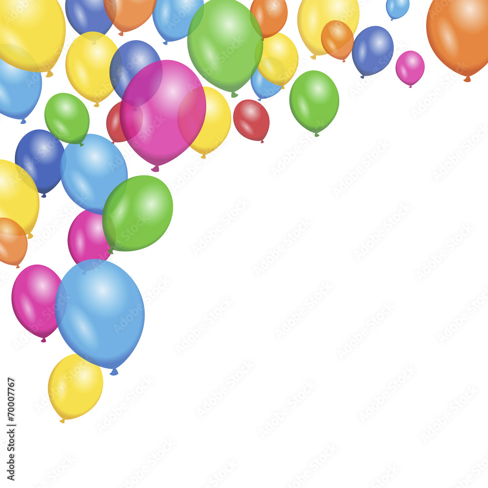Colorful Vector Balloons - obrazy, fototapety, plakaty 