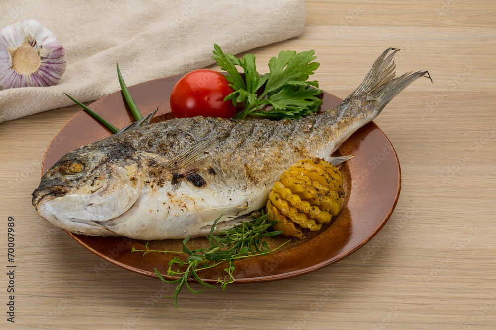 Grilled dorado