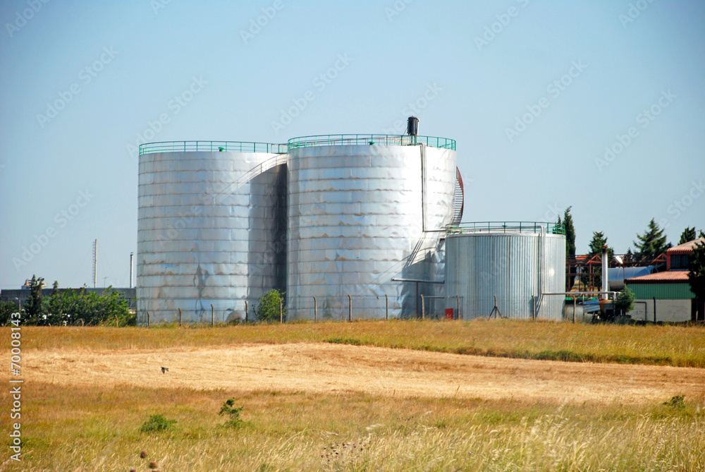 Wheat field and countryside scenery Wheat field and countryside scenery