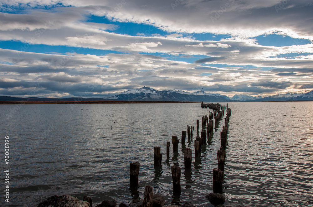 By the waterside in Puerto Natales, Chile