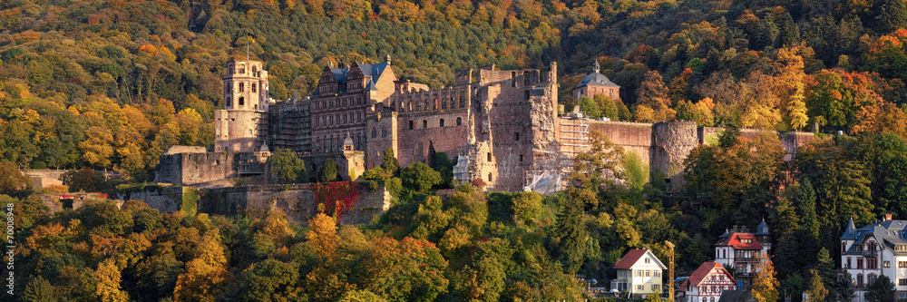 Heidelberger Schloss im Herbst