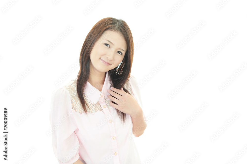 笑顔の女性 笑顔の女性