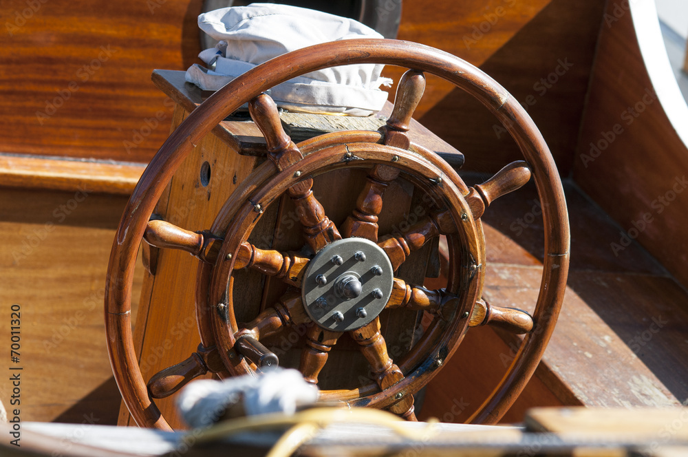 Steering wheel wooden