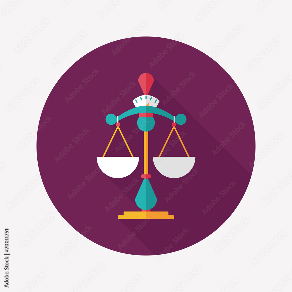 Balance flat icon with long shadow Balance flat icon with long shadow