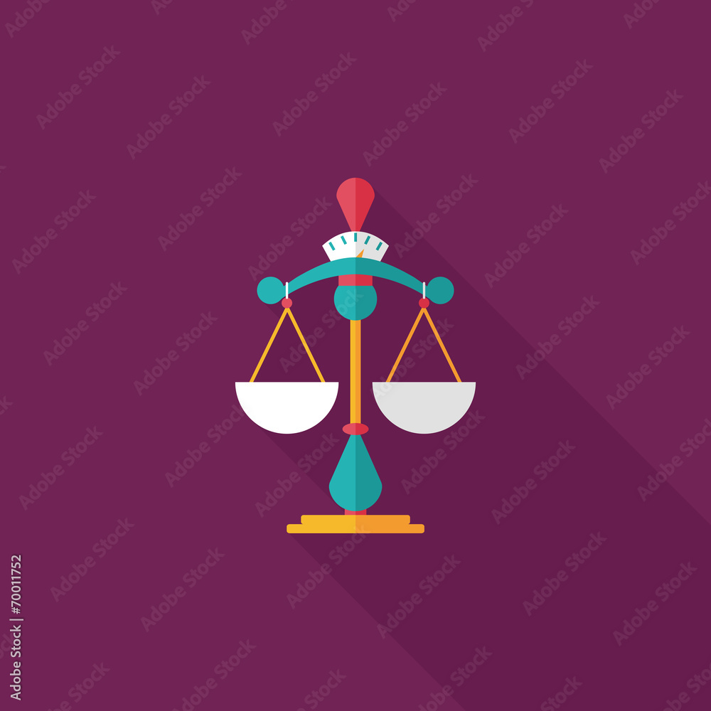 Balance flat icon with long shadow Balance flat icon with long shadow