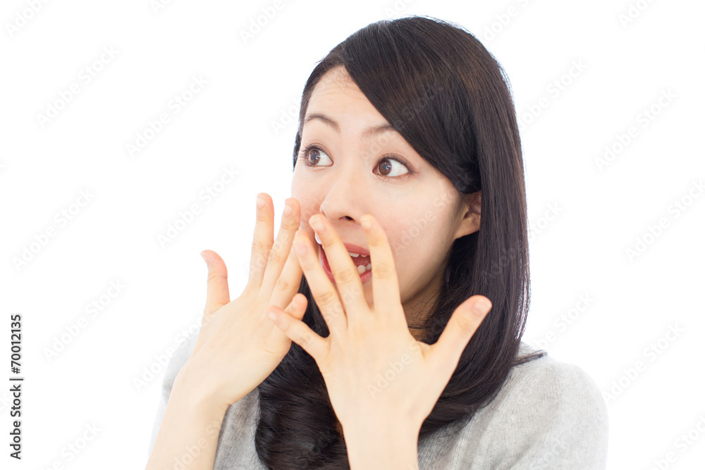 驚く女性 驚く女性
