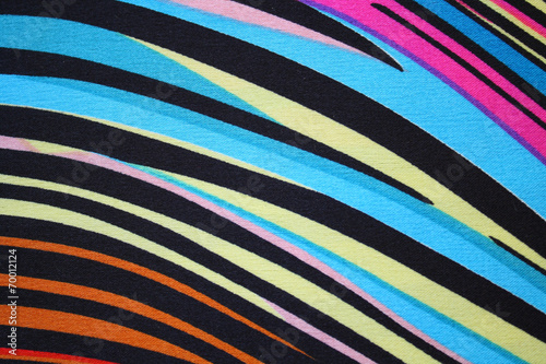 Colorful fabric ribbon samples
