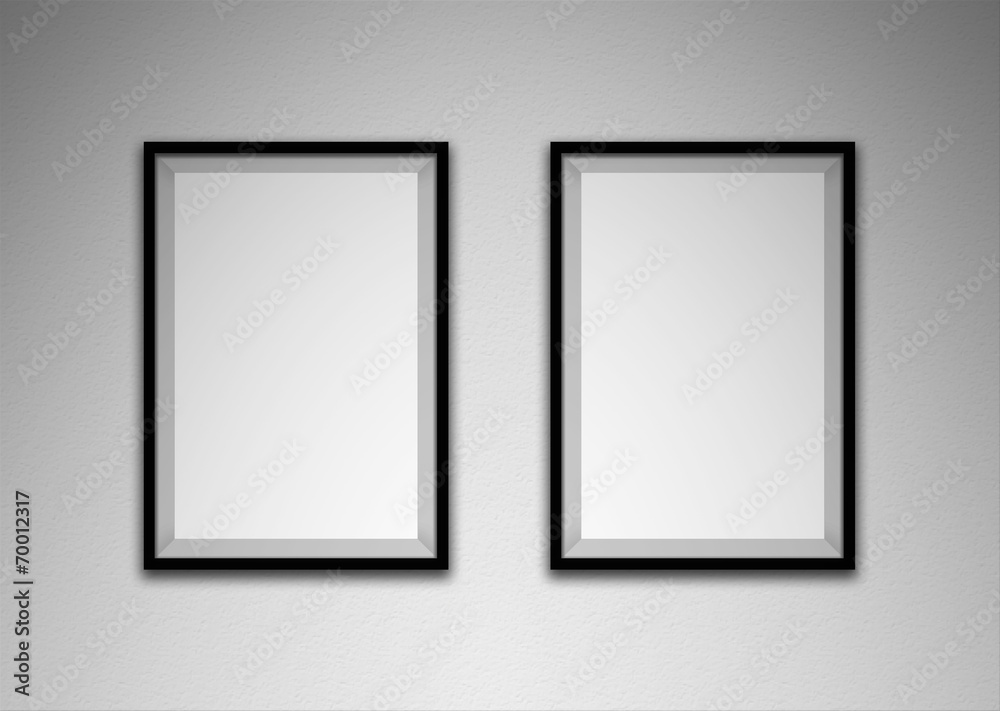 black frame on white wall black frame on white wall