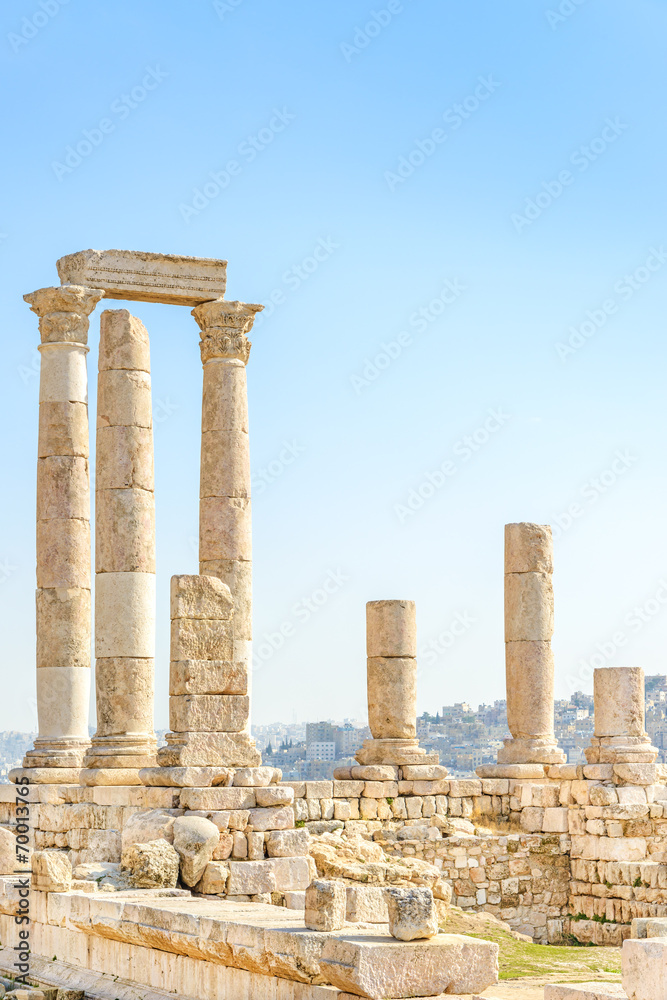 Temple of Hercules in Amman Citadel, Jordan