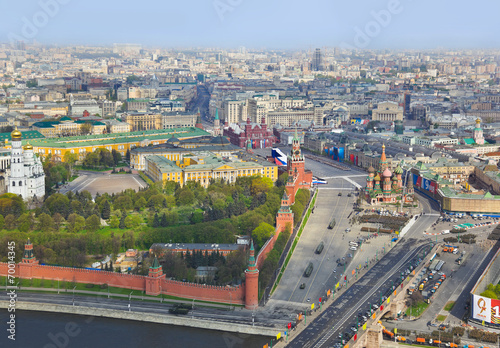 Parade of victory day at Moscow Kremlin
