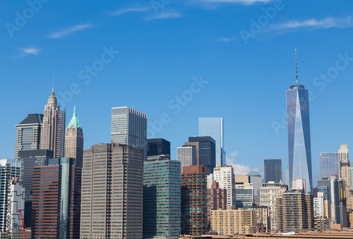 New York City Downtown Skyline © mikecleggphoto