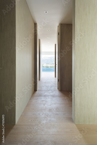 Interior  modern building  corridor
