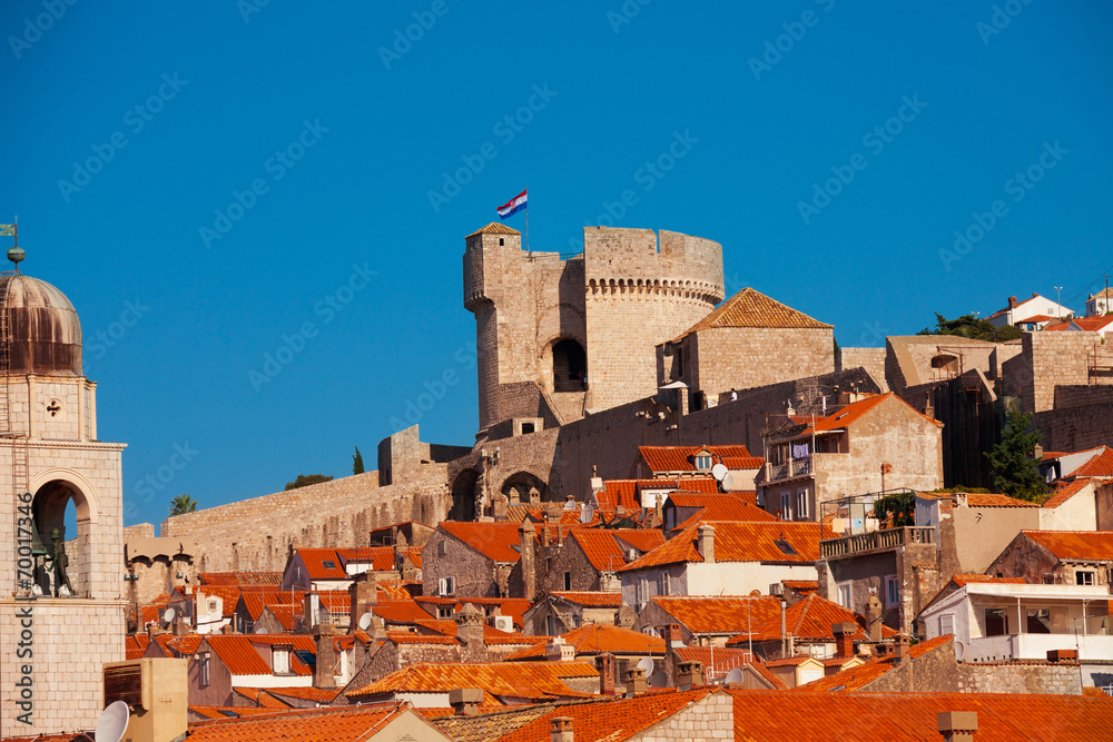 Main tower of Dubrovnik fort Main tower of Dubrovnik fort