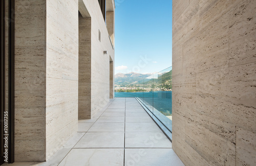 Fotografie terrace of a modern building