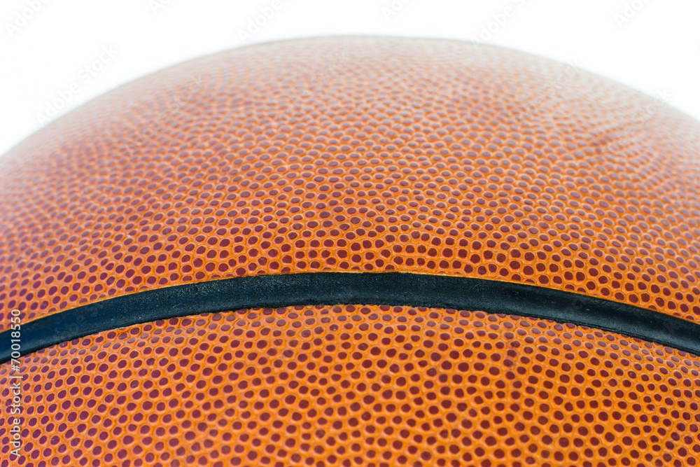 Fototapeta premium Close up basketball on a white background