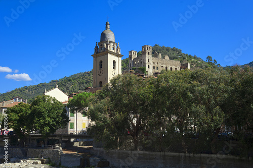 the beautiful small town of Dolceacqua, near Sanremo, Liguria, I