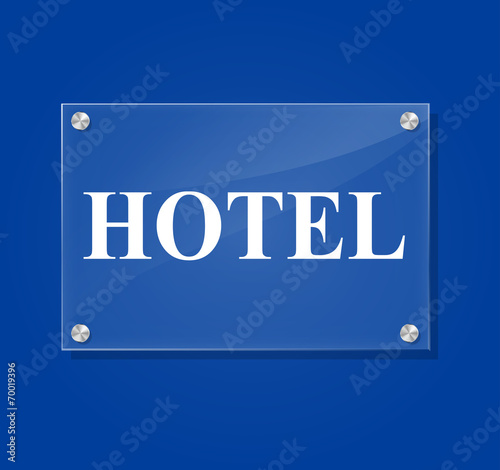 Vector hotel sign