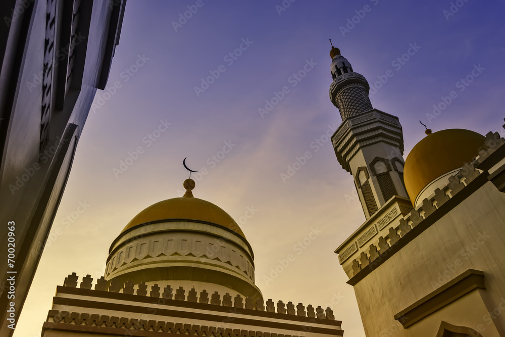 Grand Mosque Sunset
