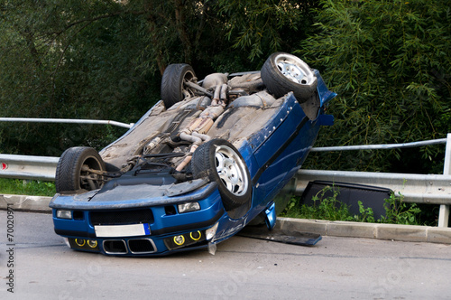 Canvas Print Car crash