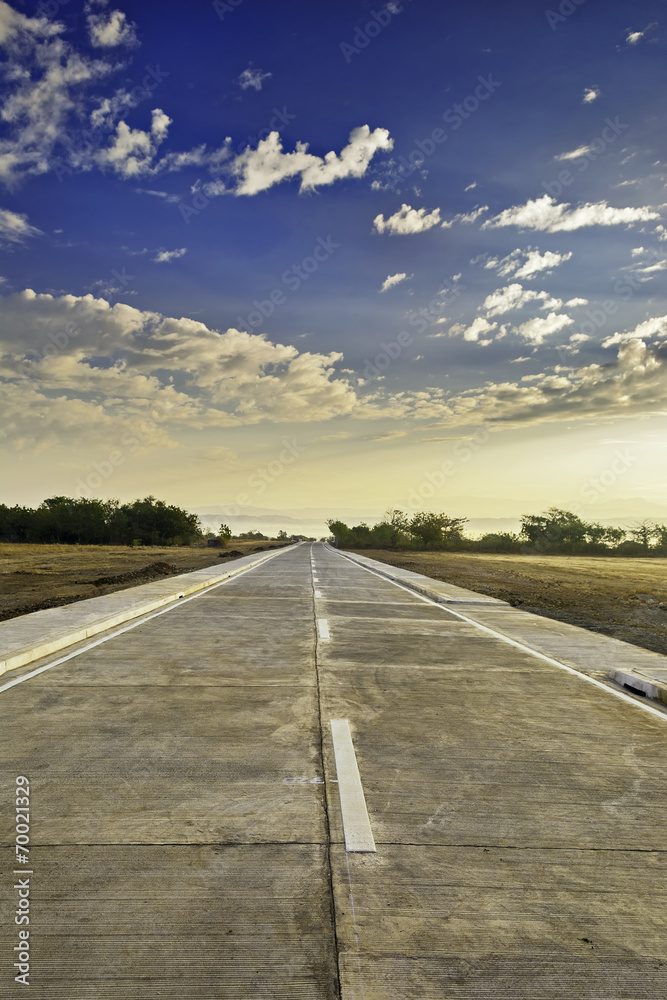 Fototapeta premium New Concrete Road