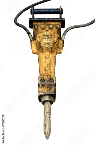 Bild auf Leinwand Isolated Jackhammer