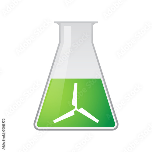 Chemical test tube with a propeller