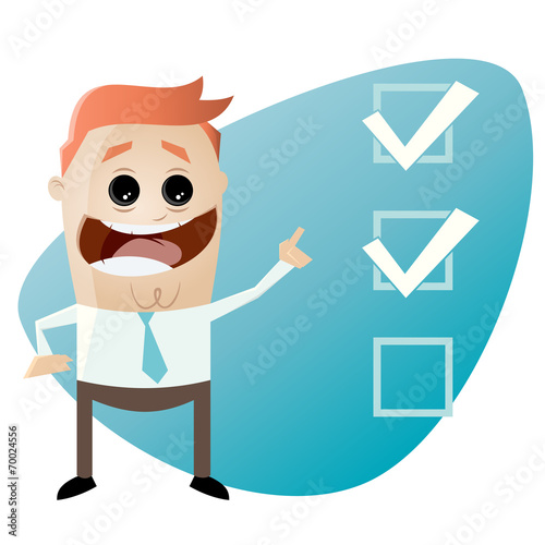 checkliste wahl kontrolle mann business