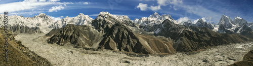 Panoramic view Mount Everest Range  Nepal